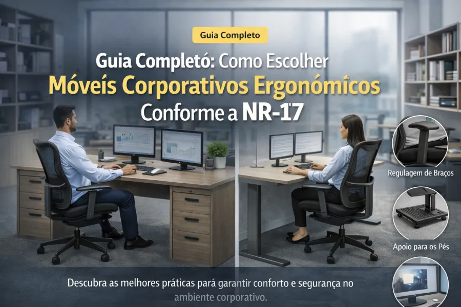 Como Escolher Móveis Corporativos Ergonômicos Conforme a NR-17