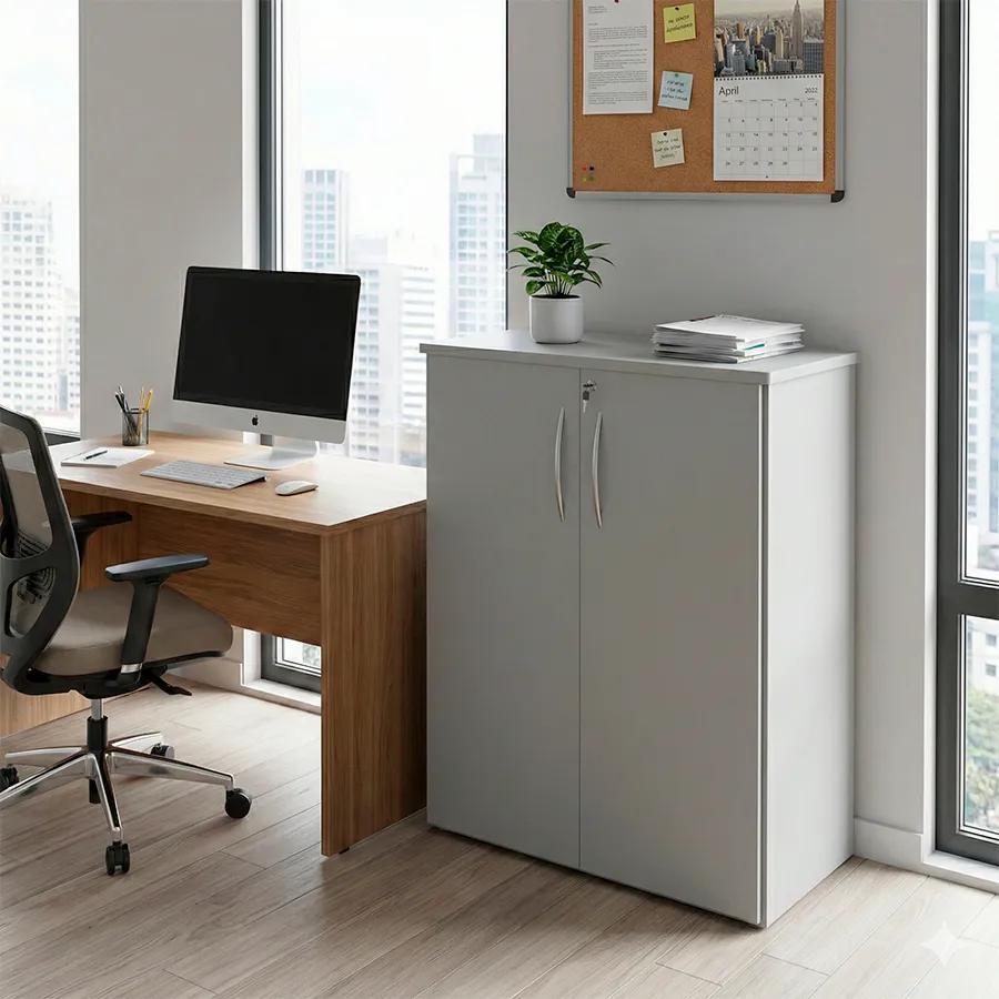 Armário Baixo de Escritório com Chave - Imagem 2