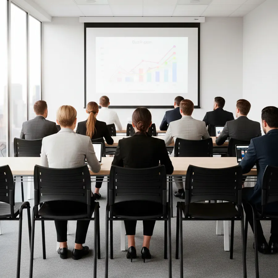 Cadeira Plástica Empilhável com Base Metálica - Imagem 4