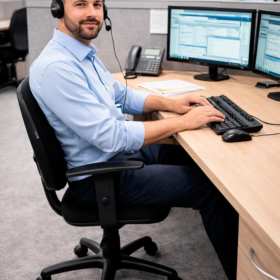 Cadeira Secretária com braços - Imagem 3