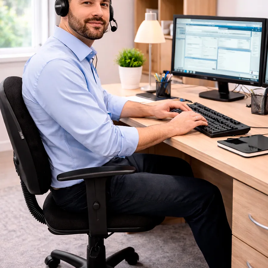 Cadeira Secretária com braços - Imagem 4