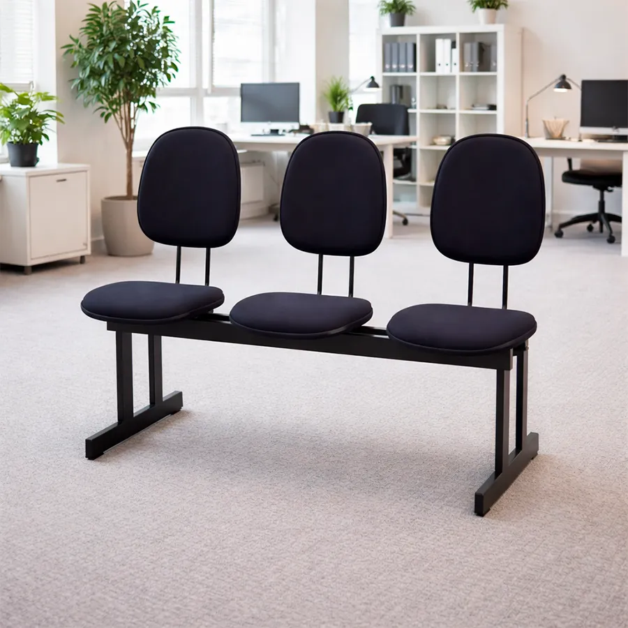 Longarina secretária 3 lugares - Imagem 2