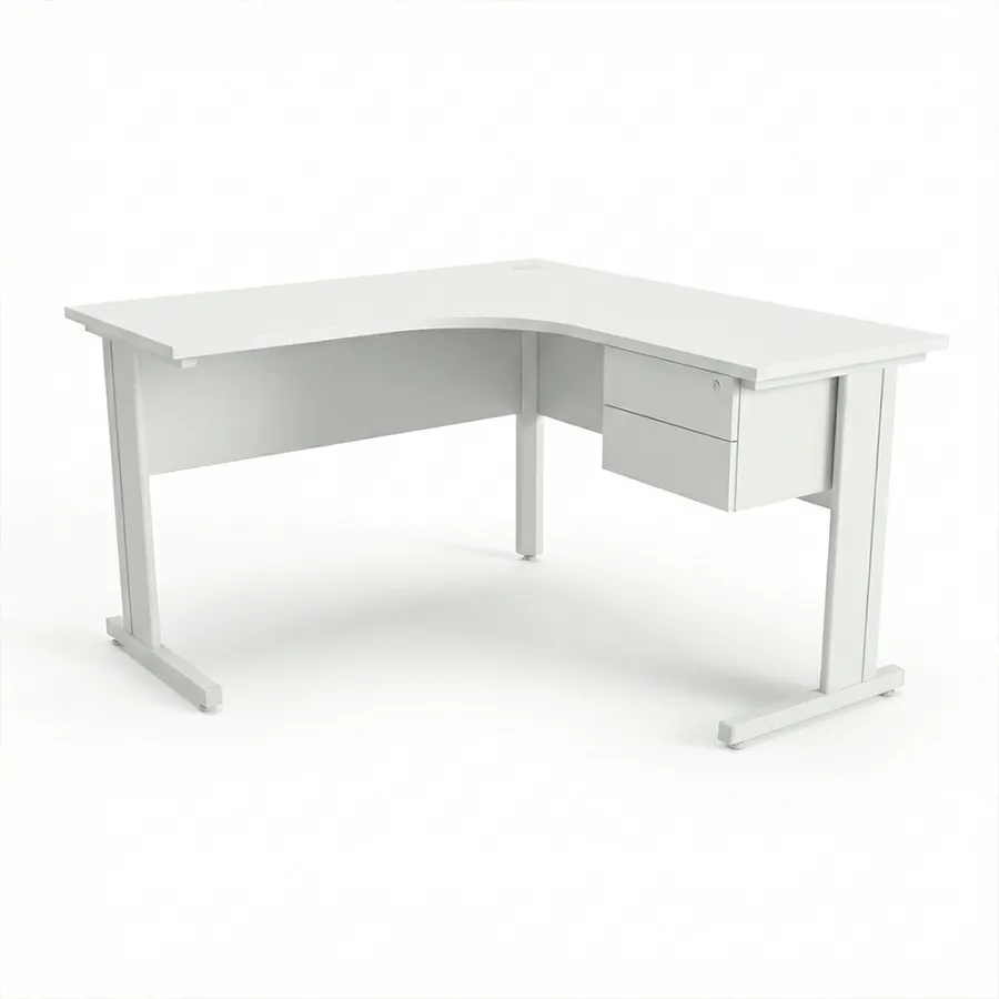 Mesa Delta sem Gavetas Branca