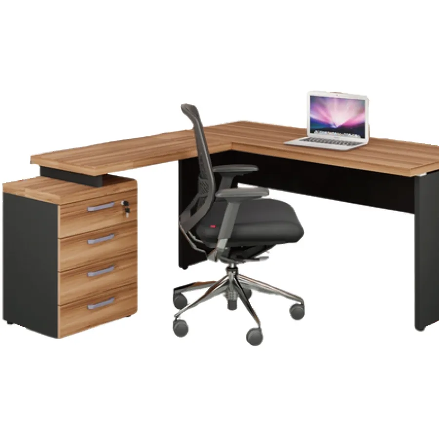 Mesa em L 150x60 com Gaveteiro - Móveis para Escritório Salvador