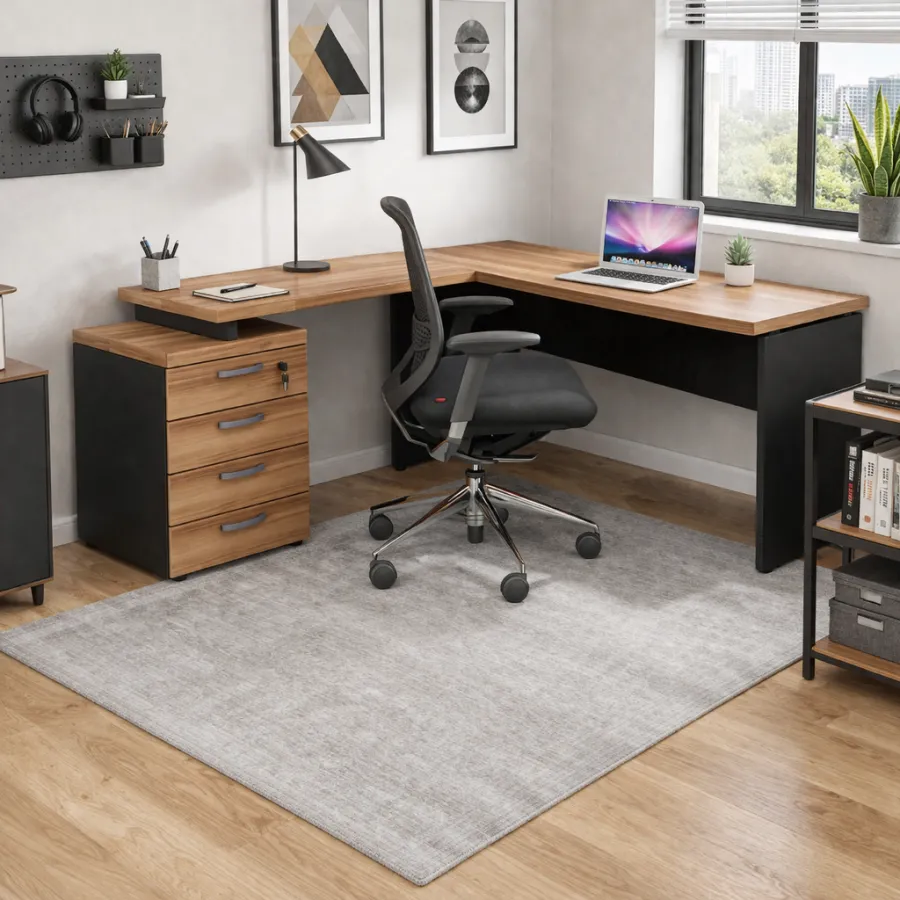 Mesa em L 150x60 com Gaveteiro - Móveis para Escritório Salvador - Imagem 3