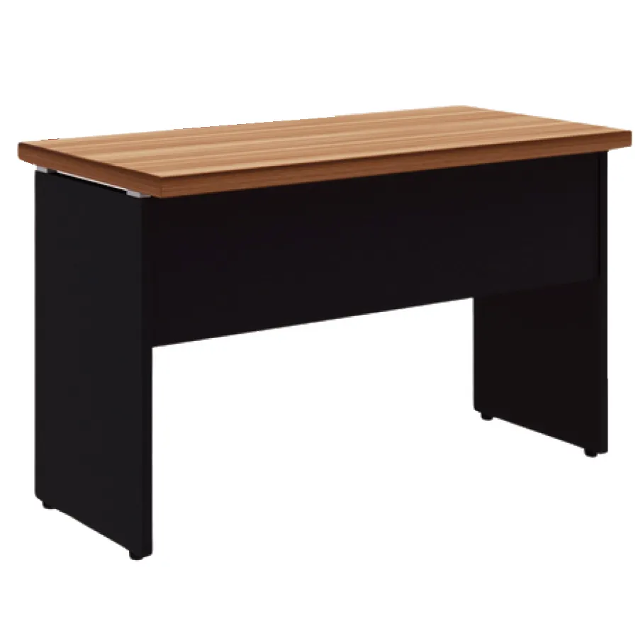 Mesa Reta Pé Painel 150x60x74cm Nogal Servilha - Móveis para Escritório